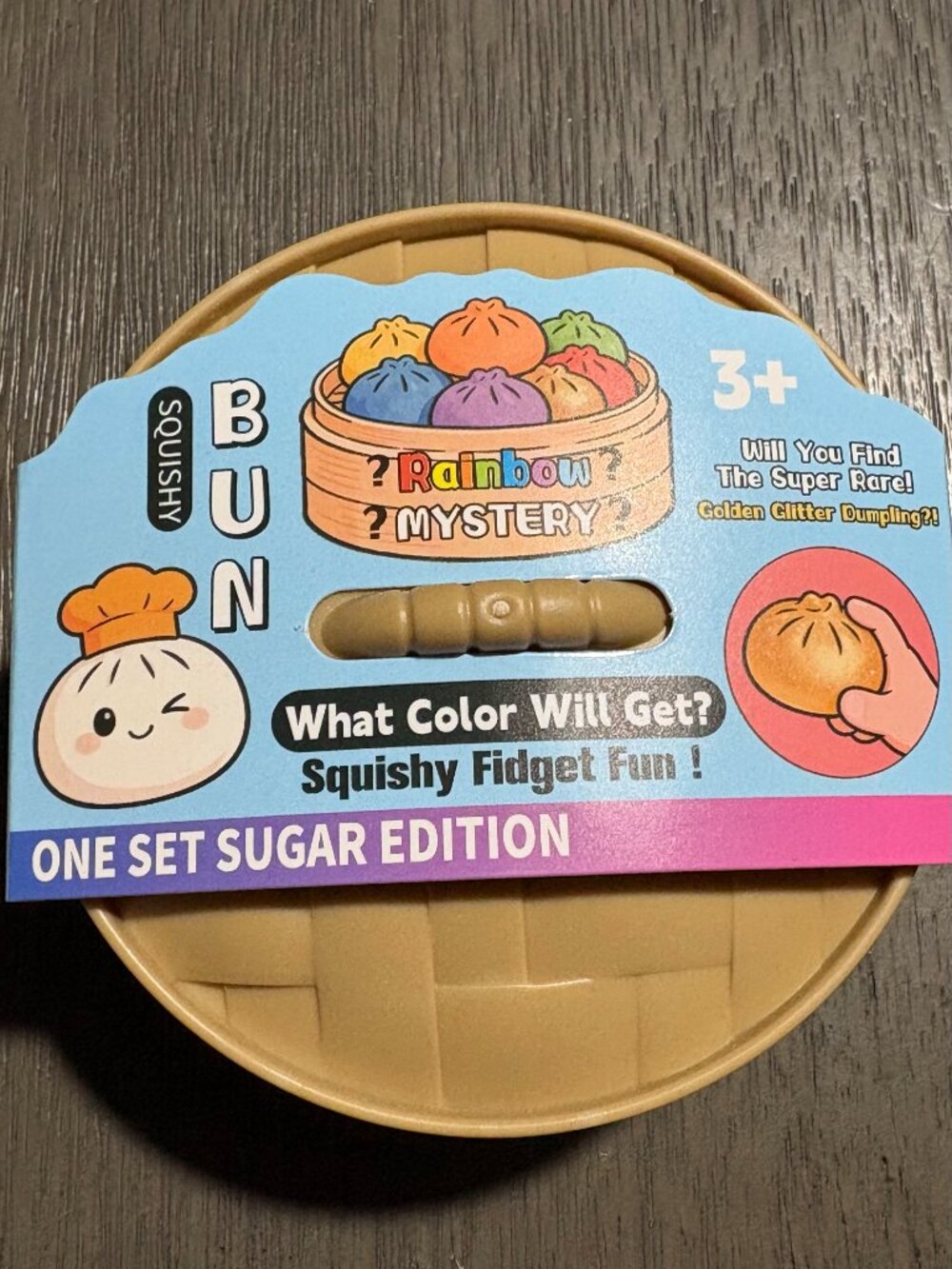 Glow in the Dark Glitter Dumpling Squishy Stress Ball Mystery Sensory Toy Fidget - Picture 3 of 3